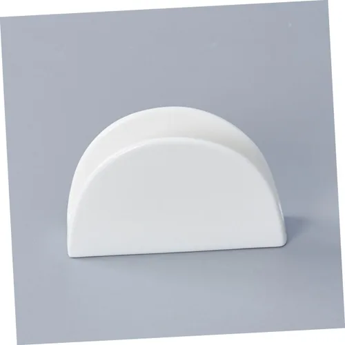 Vista 3 de Zerodeko Juego de 2 servilleteros clásicos de cerámica versátiles para cocina, cena