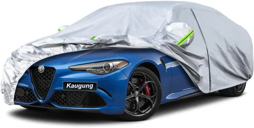 Vista 8 de Kaugung - Funda de automóvil de 7 capas, ajuste personalizado para Audi S3/RS3 Hatchback 1998-2025, impermeable, resistente a todo tipo de clima