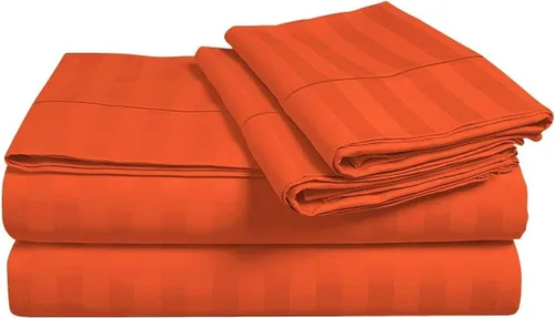 Vista 4 de Juego de sábanas y fundas de almohada de 1500 hilos de calidad de hotel de lujo, sábanas y fundas de almohada, ultra suaves, transpirables