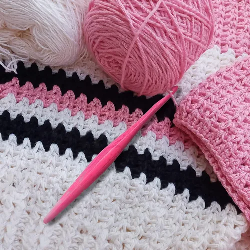 Vista 2 de Ommi - Ganchos de ganchillo con mango ergonómico, gancho de ganchillo hecho a mano de 7 pulgadas, aguja de tejer, tejido de hilo artesanal, el mejor