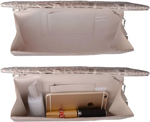 Vista 2 de BAGLAMOR Bolsos de embrague para las mujeres de encaje floral bolso de noche