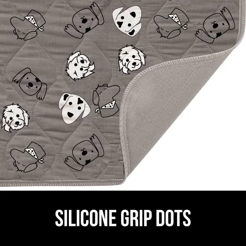 Vista 4 de GORILLA GRIP - Almohadillas lavables para cachorros, 18x12, alfombrilla antideslizante para jaula de perros, almohadilla impermeable de tela