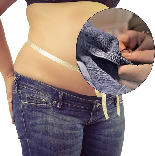 Vista 5 de WILLBOND 8 piezas pantalones elásticos de maternidad con botón ajustable en la cintura