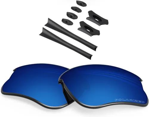 BLAZERBUCK Lentes de repuesto y kit de calcetines para gafas de sol Oakley Flak Jacket XLJ OO9009 OO9009