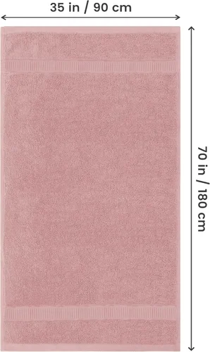 Vista 2 de Utopia Towels - Toalla de baño gigante, 2 unidades, 17.69 oz/yd2 (600 gsm), 100% algodón hilado en anillo, altamente absorbentes y de secado rápido