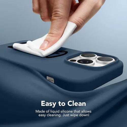 Vista 216 de GONEZ Funda magnética para iPhone 14, compatible con Magsafe, con protector de pantalla + protector de cámara, forro de microfibra antiarañazos