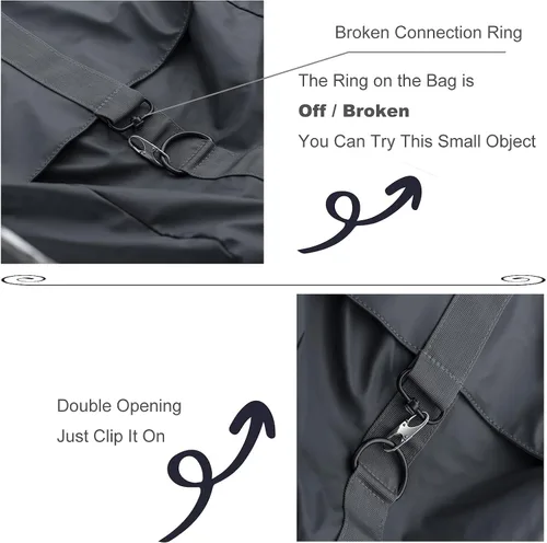 Vista 6 de Zpsolution Detterente de robo con clip de cremallera - Mantén la cremallera cerrada - Reemplazo de tirador de cremallera