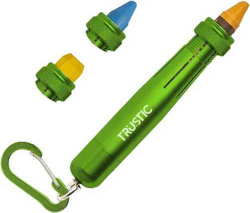 Vista 10 de Soporte para crayones de quilla de madera para crayones redondos o hexagonales de 1/2", soporte de metal de carpintero de construcción resistente