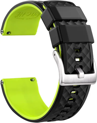 Vista 17 de Ritche - Correas de silicona para reloj de regalo de Navidad de liberación rápida de 18 mm, 20 mm, 22 mm, 24 mm, regalos de elefante blanco