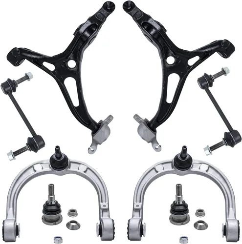 Vista 227 de Detroit Axle - Kit de brazos de control de extremo de 8 piezas para Toyota 2001-2003 Highlander 2002-2003 Camry Lexus ES300, 2 brazos de control
