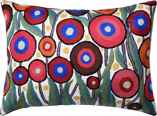 Vista 8 de Lumbar Kandinsky - Funda de almohada moderna intuitiva de mediados de siglo, funda de almohada abstracta de óxido, funda de almohada contemporánea
