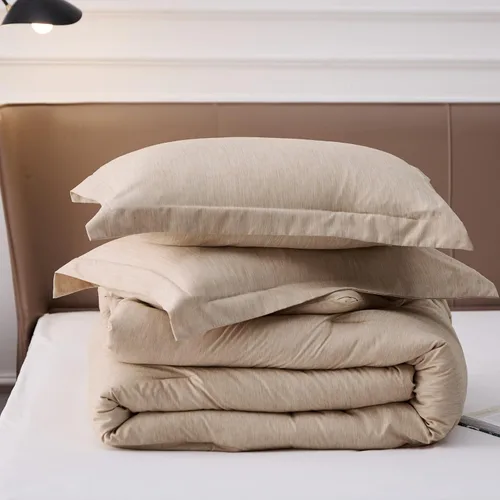 Vista 7 de Bedsure Juego de edredón Queen Edredón caqui tamaño Queen, ropa de cama suave para todas las estaciones, juego de ropa de cama de teñido catiónico