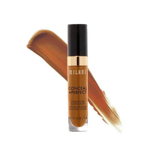 Vista 14 de Milani Conceal + Perfect Corrector de Larga Duración de Cobertura Completa Infundido con Ácido Hialurónico y Vitamina E, Cubre Ojeras, Manchas e