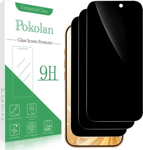 Vista 19 de Pokolan - Protector de pantalla de privacidad para iPhone 11/XR con cristal templado antiespía Cobertura completa, sin burbujas, compatible