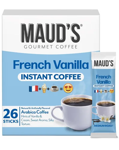 Vista 11 de Maud's Café instantáneo dulce de avellana (hermana avellana), 30 quilates. Paquetes de café instantáneo con sabor a avellana con sabor a energía