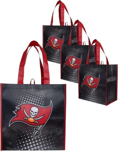 Vista 16 de FOCO - Bolsas de compras reutilizables con logotipo del equipo de la NFL unisex adulto, paquete de cuatro