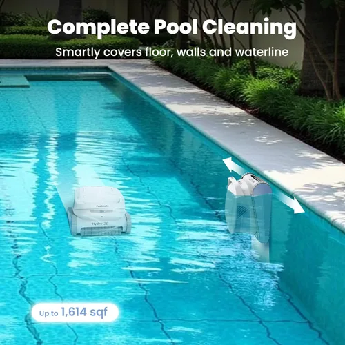 Vista 3 de Chasing Hydro 3S Limpiador Robótico para Piscinas Enterradas - 300min de duración, bombas duales centrífugas, 4 modos de limpieza, ideal