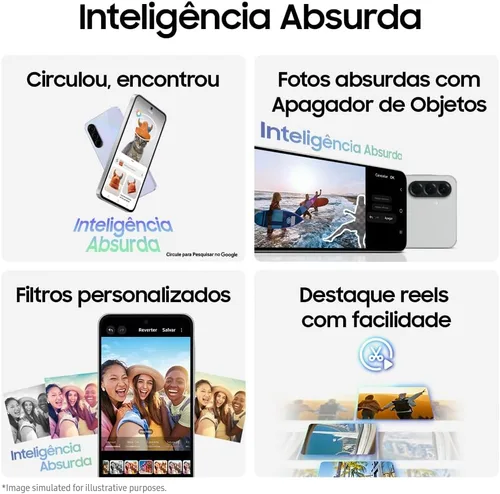 Vista 2 de Samsung Galaxy A56 5G 2025 128GB, Dual SIM 6.7 pulgadas 120Hz AMOLED, IP67 resistente al agua, Android 15 Modelo internacional desbloqueado