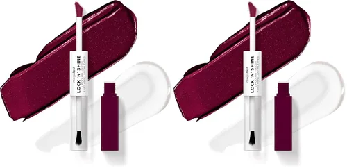 Vista 7 de wet n wild Megalast Lock 'N' Shine Lip Color + Gloss Lipstick Affogato Dreams