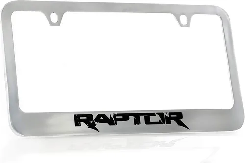 Vista 8 de Marco de Placa de Licencia de Metal Negro Ford Raptor
