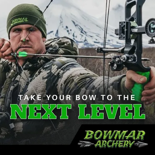 Vista 4 de Bowmar Archery Botón de nariz, extremadamente ligero, crea un punto de anclaje consistente, dos tamaños incluidos (rosa)