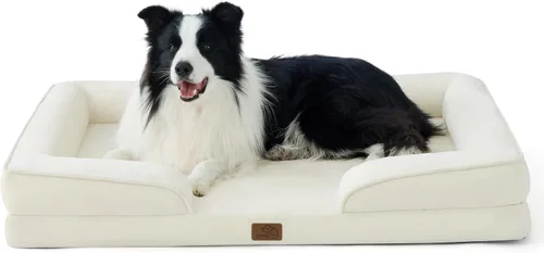 Vista 44 de Bedsure - Cama para gatos de interior, sofá cama lavable para perros muy pequeños, espuma de soporte con funda extraíble y lavable, forro Gris