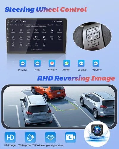 Vista 5 de Hikity 2+64G para Honda CRV 2002-2006 Android Car Stereo, radio con pantalla táctil de 9 pulgadas con Carplay inalámbrico, Android Auto, WiFi