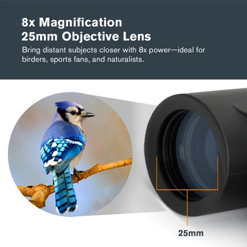 Vista 3 de Celestron Outland X Binoculares, color negro