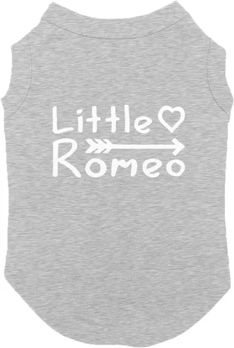 Vista 11 de Little Romeo - Stud Guapo lindo Julieta Love Dog Shirt (negro, pequeño)
