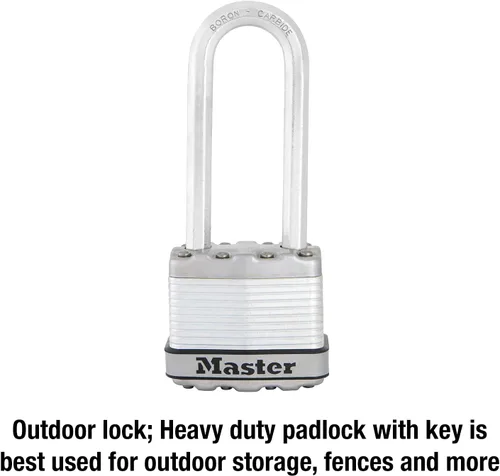 Vista 2 de Master Lock M1XDLJ Magnum - Candado resistente con llave, 1 paquete