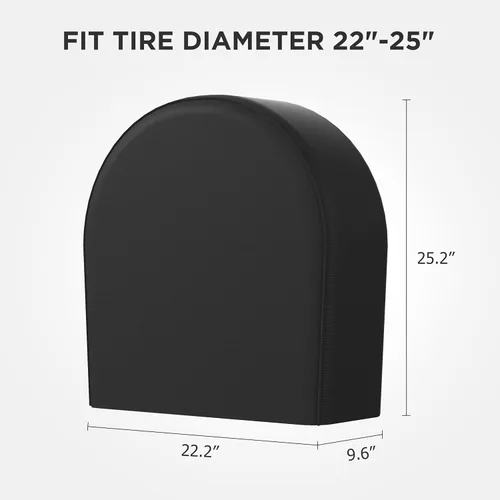 Vista 2 de eletecpro Juego de 4 fundas para neumáticos de autocaravana con revestimiento impermeable y Oxford 600D resistente, accesorios para neumáticos a