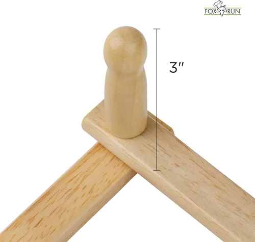 Vista 6 de Fox Run Estante de pared extensible de madera de haya para tazas de café