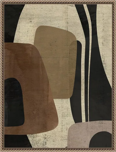 Vista 13 de Amanti Art Framed Canvas Wall Art 30x23 Retro Form Collage II by Victoria Barnes, Framed Wall Art Canvas, Abstract Artwork, Traditional Decor, Large