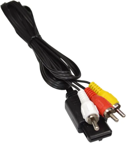 Vista 4 de HQRP Cable de audio y video AV compatible con Nintendo 64 sistema N64 TV consola de videojuegos multisalida RCA 35846 Gamecube