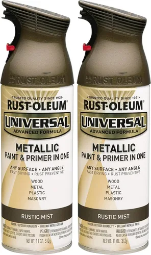 Vista 157 de Rust-Oleum 267298-6PK Pintura en aerosol martillada universal para todas las superficies, 12 onzas, blanco, paquete de 6