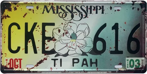 Vista 17 de Placa de matrícula de aluminio de Alabama, decoración de auto novedosa, placas de matrícula decorativas de 12"x6" para el frente del auto, placa