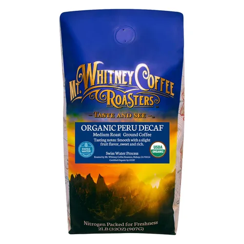 Vista 36 de Mt. Whitney Coffee Roasters Base Camp Blend Café tostado medio oscuro, bajo en ácido, molido, 5 libras (paquete de 1)