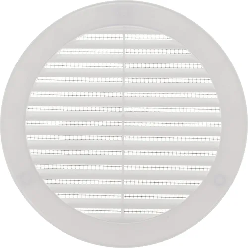 Vista 28 de Vent Systems Cubierta de ventilación blanca Soffit de 4 pulgadas (dimensiones de apertura), rejilla de ventilación redonda de plástico, pantalla