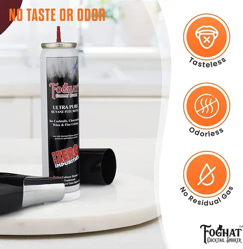 Vista 4 de Foghat - Recambio de combustible de butano culinario (3 x 2.0 fl oz), recipiente de repuesto de butano para encendedor, se adapta a todas