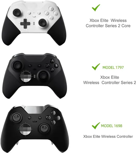 Vista 6 de marspell 4 PCS Metal Paddles, Back Hair Trigger Locks Replacement Parts for Xbox One Elite Series 2 ControllerElite Series 1 ControllerElite 2 Core