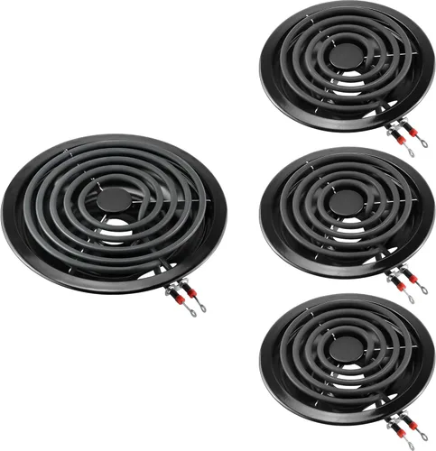 Cuencos de bandeja de goteo del quemador 318067041(6") 318067051(8")+Repuesto de quemador de estufa eléctrica MP15YA(6") MP21YA(8") Compatible para