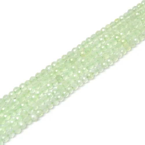 Vista 7 de Cuentas Redondas Facetadas de Ópalo Verde de 4 mm Sueltas de 16 Pulgadas para Hacer Joyas