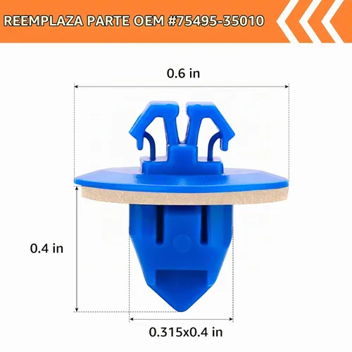 Vista 3 de 30 clips de guardabarros compatibles con Toyota, 4Runner, FJ Cruiser, RAV4 – Panel de moldura de puerta exterior trasero de plástico basculante Kit