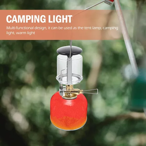 Vista 3 de Healifty Linterna compacta de gas propano con bolsa de almacenamiento, lámpara de campamento al aire libre para senderismo, pesca, iluminación
