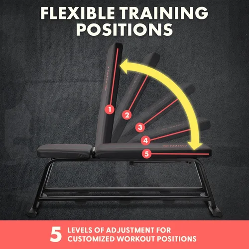 Vista 2 de SQUATZ Adjustable Bench for Home Gym - Versatile Weight Bench for Men & Women - Ergonomic Workout Bench for Bench Press & Full Body Exercise