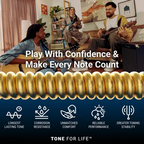 Vista 5 de Elixir Strings - Cuerdas de guitarra eléctrica de acero niquelado con revestimiento NANOWEB - Cuerdas de guitarra eléctrica Elixir - Ligeras/Pesadas