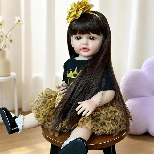 Vista 2 de iCradle Muñecas Reborn realistas de 22 pulgadas, muñeca de bebé recién