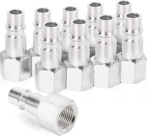 GASHER 10PCS 1/2-Inch NPT hembra Industrial Air Tool Fitting, 1/2 pulgada de alto flujo neumáticos presión máxima de trabajo 300PSI