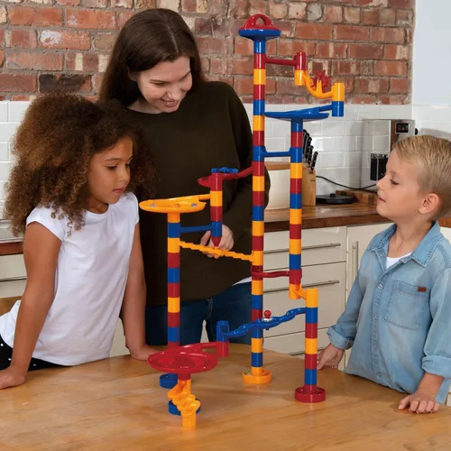 Vista 8 de Galt Juguetes, corredor de mármol, juguete de construcción, azul