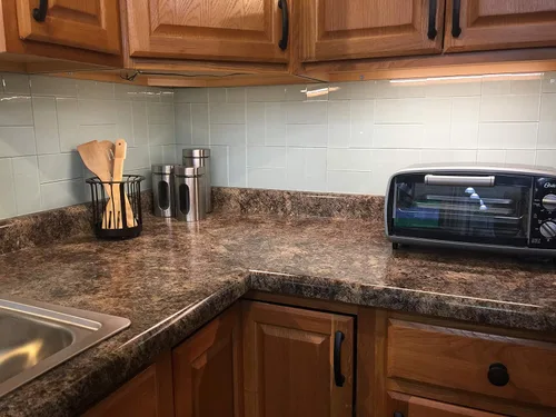 Vista 6 de Art3d Azulejos de vidrio de 40 piezas para salpicaduras de cocina, azulejos blancos de 3 x 6 pulgadas